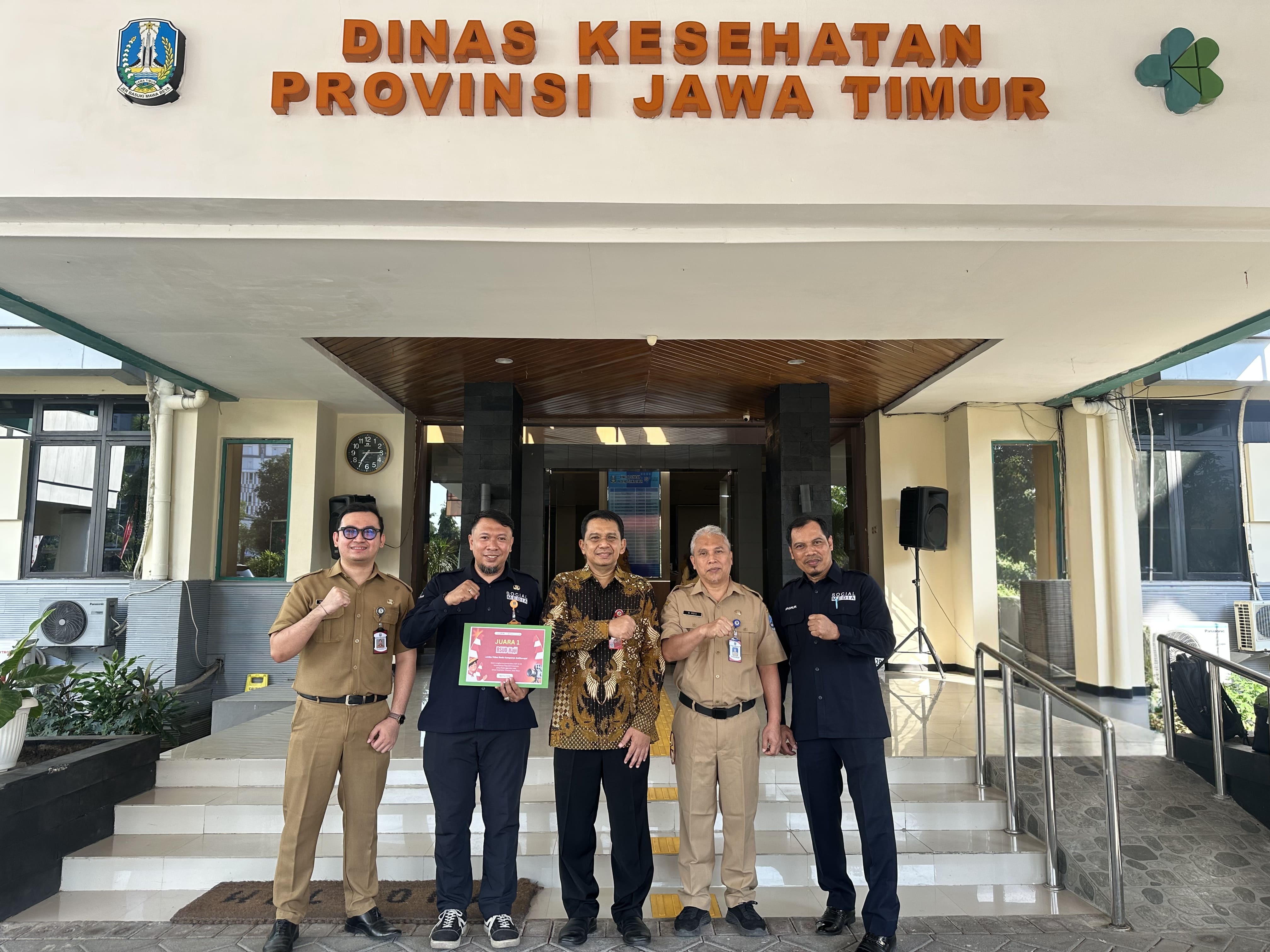 RSUD Haji Jatim Sabet Juara 1 Reels dan Juara 5 Poster Pariwara Anti Korupsi Dinkes Jatim